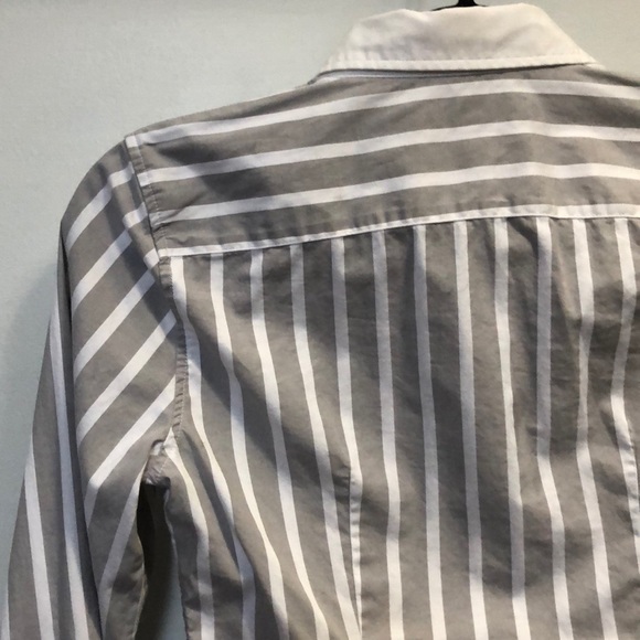 BR Grey and White Striped “Riley Shirt” Button Up - Picture 6 of 7